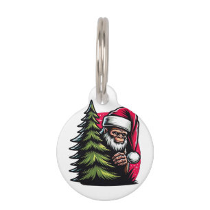 Placa Para Mascotas Navidades Peek-A-Boo