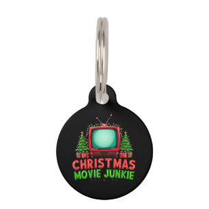 Placa Para Mascotas Navidades película Junkie Retro Festividad diverti