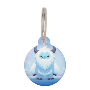 Placa Para Mascotas Navidades/yeti de invierno
