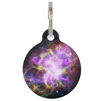 Placa Para Mascotas Nebulosa de cangrejo Supernova Compuesto de hubble