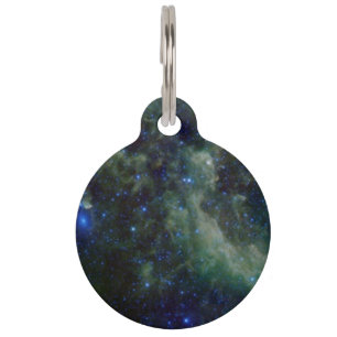 Placa Para Mascotas Nebulosa del Cassiopeia dentro de la galaxia de la