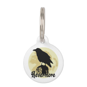 Placa Para Mascotas Nevermore Raven