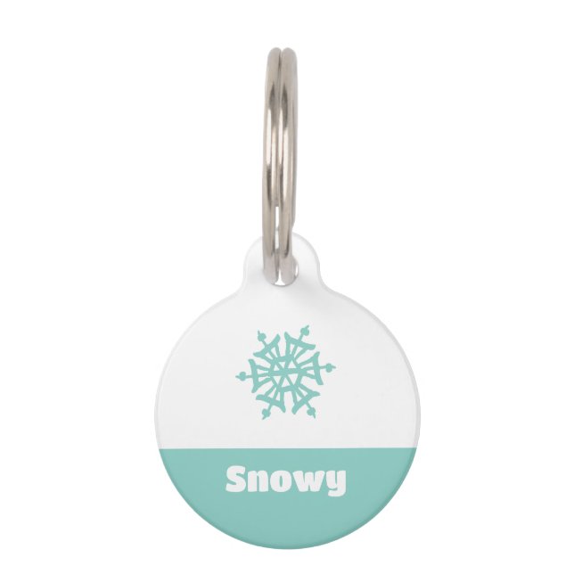 Placa Para Mascotas Nieve (Anverso)