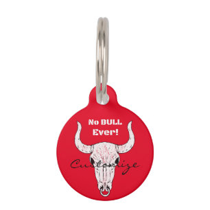 Placa Para Mascotas Ninguna Bull nunca Thunder_Cove