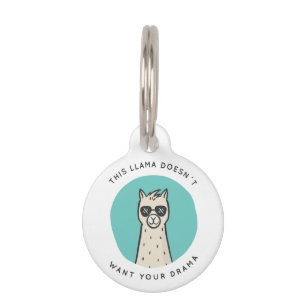 Placa Para Mascotas Ninguna llamada dramática