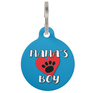 Placa Para Mascotas Niño de Mamá