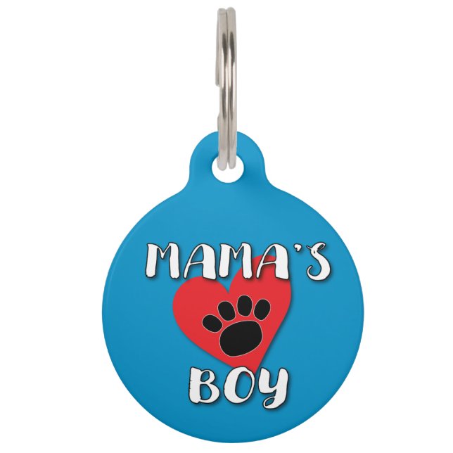 Placa Para Mascotas Niño de Mamá (Anverso)
