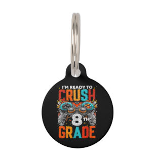 Placa Para Mascotas Nivel de 8º Grado Desbloqueado Juego en Regreso a 