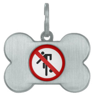 Placa Para Mascotas NO Ball Games ⚠ Thai Park Rótulo ⚠