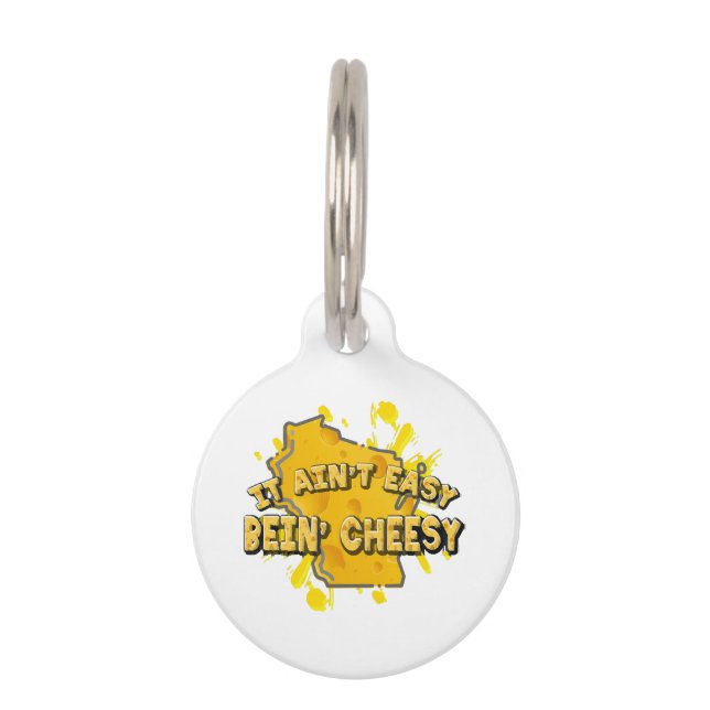 Placa Para Mascotas No Es Fácil Ser Quesero (Anverso)