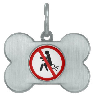 Placa Para Mascotas NO ⚠ Rótulo de inodoros tailandeses divertidos ⚠