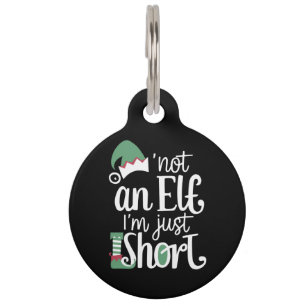 Placa Para Mascotas No soy un elfo Soy sólo Navidades divertidos y cor