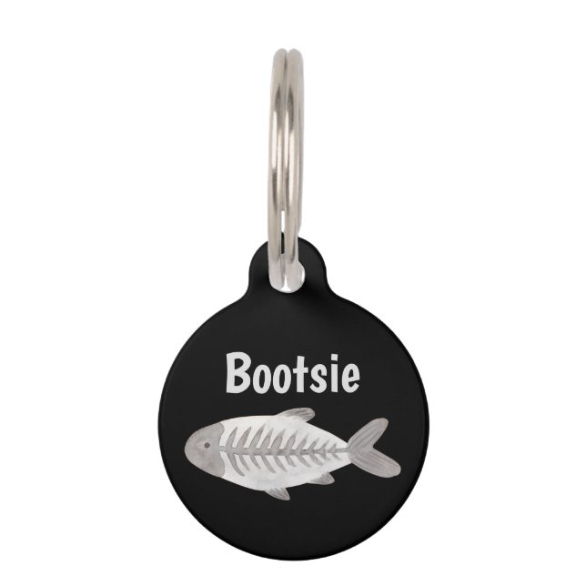 Placa Para Mascotas Nombre de gato kitano personalizado personalizado (Anverso)