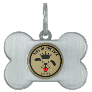 Placa Para Mascotas Nombre de Perro Divertido