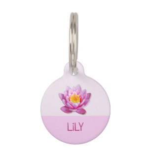 Placa Para Mascotas Nombre de perro gato Lily