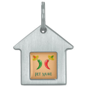 Placa Para Mascotas Nombre del Mascota del Personalizado mexicano Chil