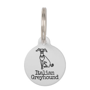 Placa Para Mascotas Nombre Galgo Italiano
