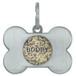 Placa Para Mascotas Nombre para agregar patrón de cámara