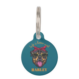 Placa Para Mascotas Nombre personalizado de Guay Rottweiler Dog Lover