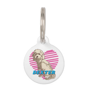 Placa Para Mascotas Nombre personalizado del amante del perro Cockapoo