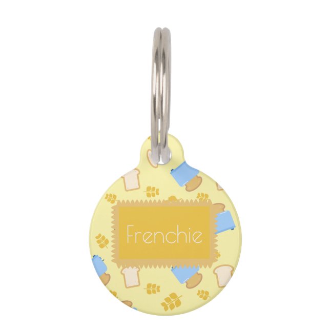 Placa Para Mascotas Nombre personalizado Etiqueta de identificación de (Anverso)