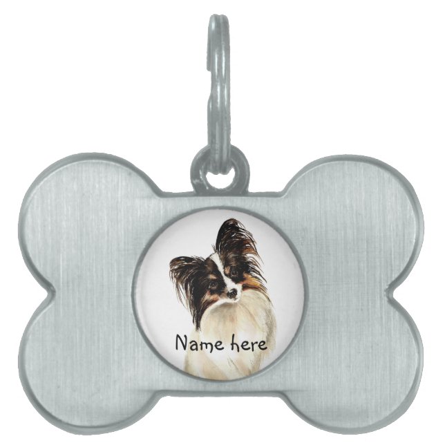 Placa Para Mascotas Nombre personalizado Etiqueta de mascota Perro Pap (Frente)