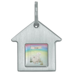 Placa Para Mascotas Nombre personalizado Mascota de gato persa