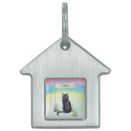 Placa Para Mascotas Nombre personalizado Mascota de gatos de Bombay