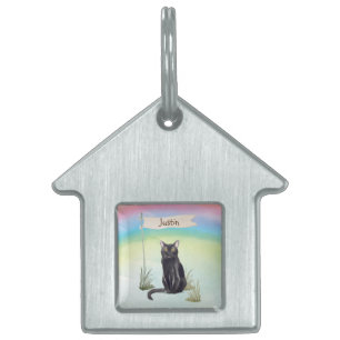Placa Para Mascotas Nombre personalizado Mascota de gatos de Bombay