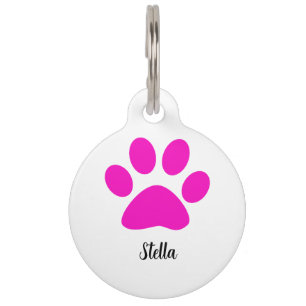 Placa Para Mascotas Nombre personalizado Monograma Papel de impresión