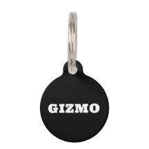 Nombre personalizado negrita Perro negro