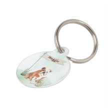 Nombre personalizado Perro Mascota de Bulldog ingl