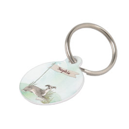 Placa Para Mascotas Nombre personalizado: perro Mascota de Greyhound i