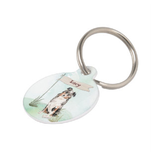 Placa Para Mascotas Nombre personalizado Perro Mascota pastor australi