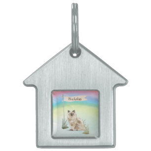 Placa Para Mascotas Nombre personalizado Ragdoll Cat Mascota