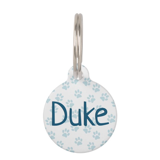 Placa Para Mascotas Nombre personalizado y número de identificación Pe (Anverso)