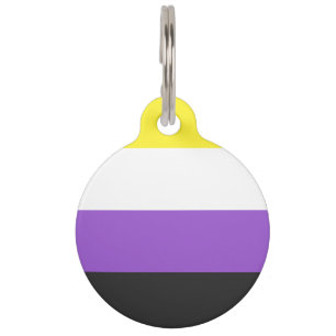 Placa Para Mascotas nonbinary