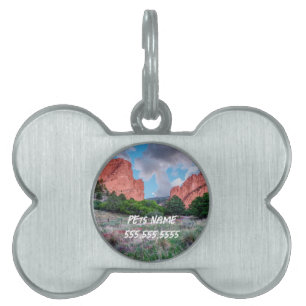 Placa Para Mascotas North South Gateway Roca Jardín De Gods Pet Tag