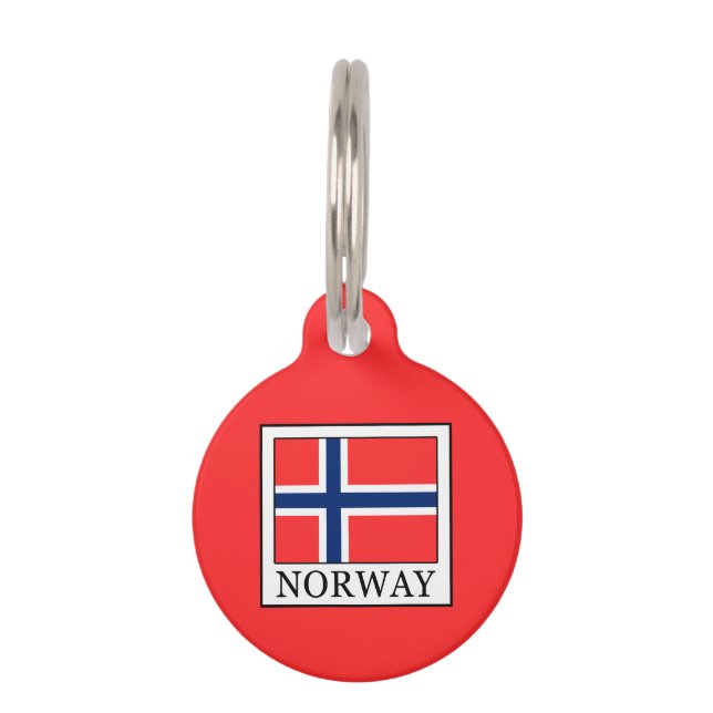 Placa Para Mascotas Noruega (Anverso)