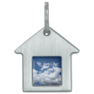 Placa Para Mascotas Nubes suaves
