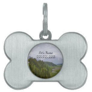 Placa Para Mascotas Nublado En Denali Pet Tag