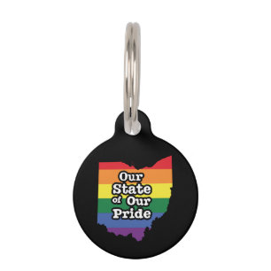 Placa Para Mascotas Nuestro estado de orgullo Ohio