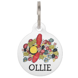 Placa Para Mascotas Nueva Inglaterra Clama Clambake de langosta Clamba