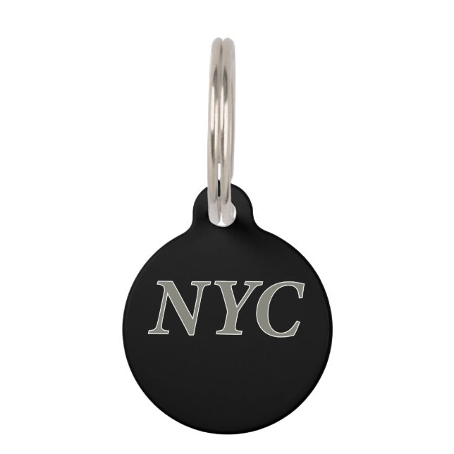 Placa Para Mascotas Nueva York (Anverso)