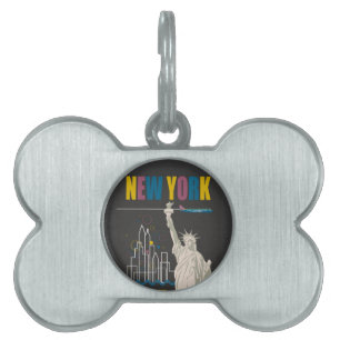 Placa Para Mascotas Nueva York