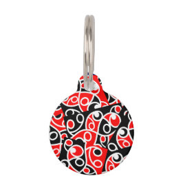 Placa Para Mascotas Nueva Zelanda tribal maori Kowhaiwhai