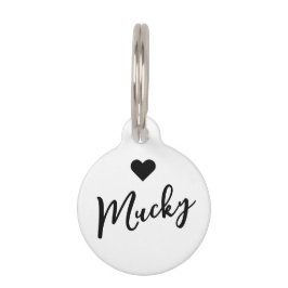 Placa Para Mascotas Número mínimo de teléfono de corazón de Mascota ed