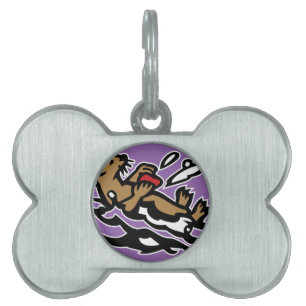 Placa Para Mascotas Nutria de mar