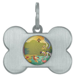 Placa Para Mascotas Ocaso en el agujero de agua