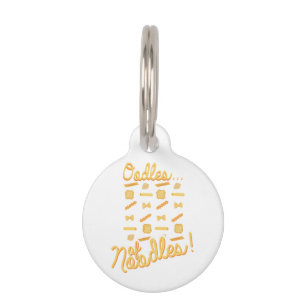Placa Para Mascotas Odeos de fideos